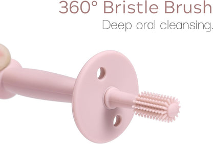 360° Silicone toothbrush with stopper
