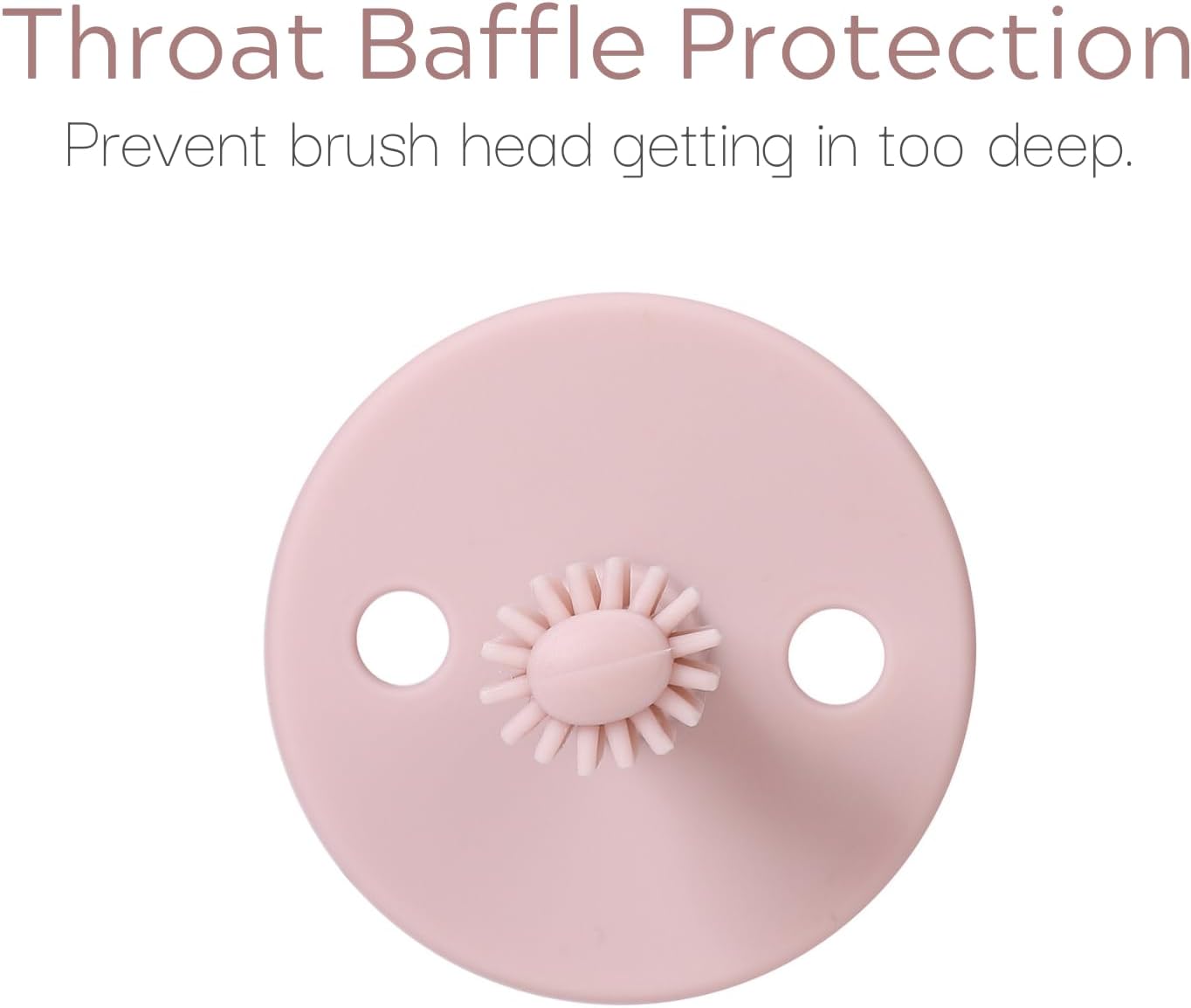 360° Silicone toothbrush with stopper