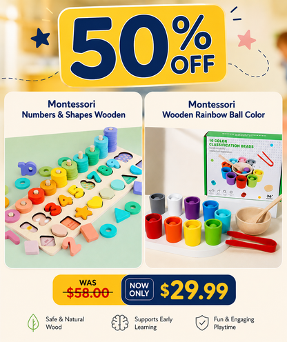 Montessori Wooden Pack of 2