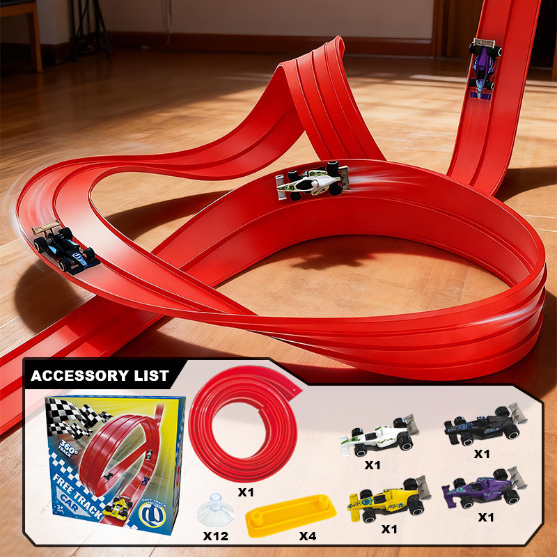 360° Racing Track Car Set
