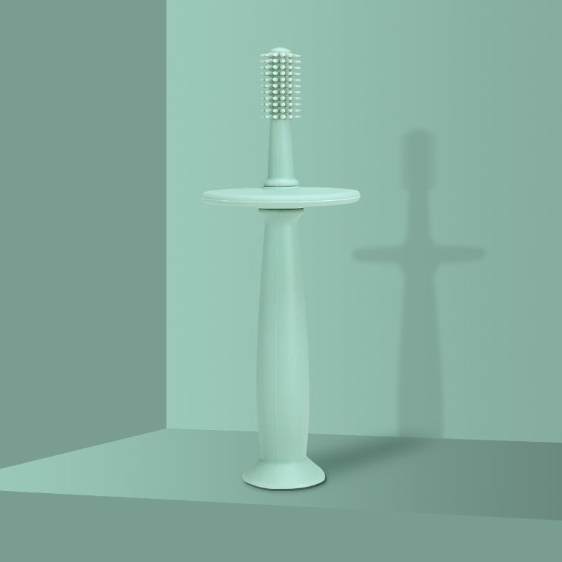 360° Silicone toothbrush with stopper