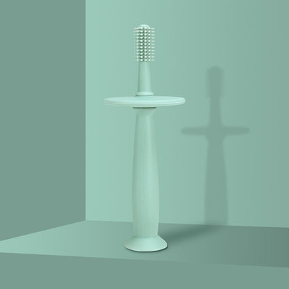 360° Silicone toothbrush with stopper