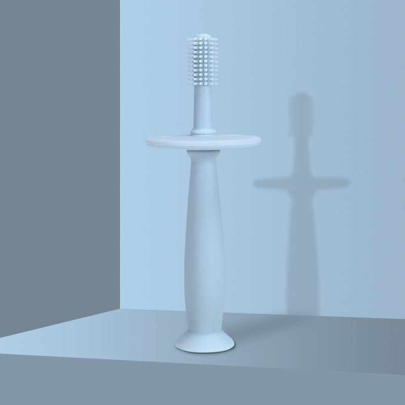 360° Silicone toothbrush with stopper