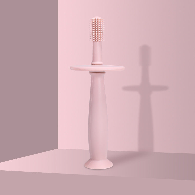 360° Silicone toothbrush with stopper