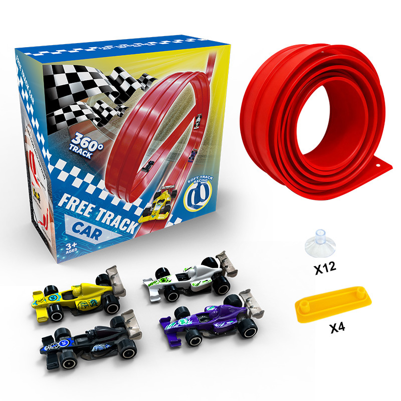 360° Racing Track Car Set
