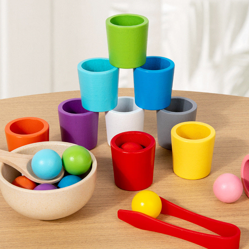 Montessori Wooden Rainbow Ball Color