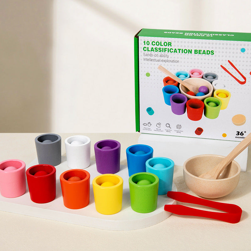 Montessori Wooden Rainbow Ball Color