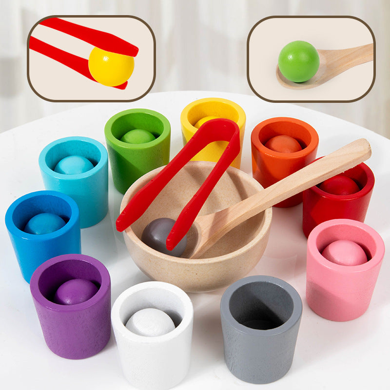 Montessori Wooden Rainbow Ball Color