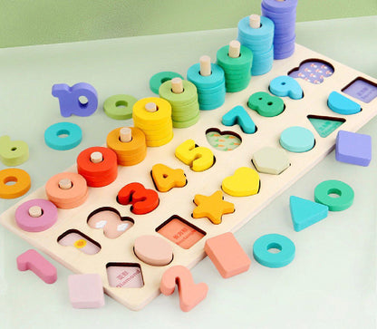Montessori Numbers & Shapes Wooden