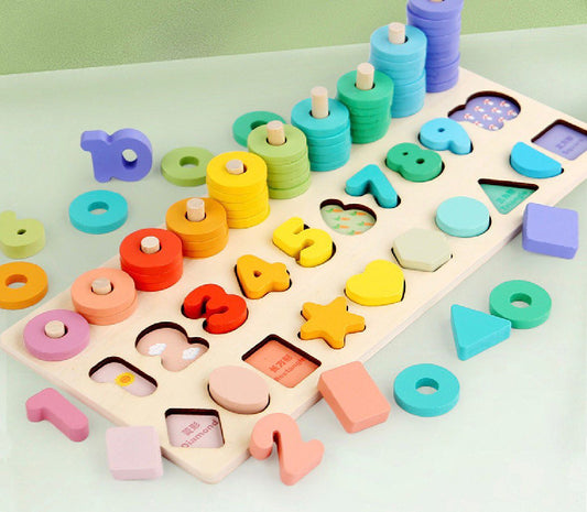 Montessori Numbers & Shapes Wooden