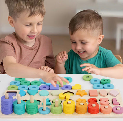 Montessori Numbers & Shapes Wooden