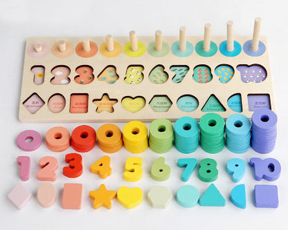 Montessori Numbers & Shapes Wooden