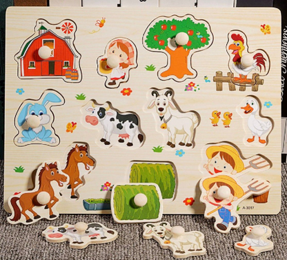 Educational Wooden Puzzles Full Pack